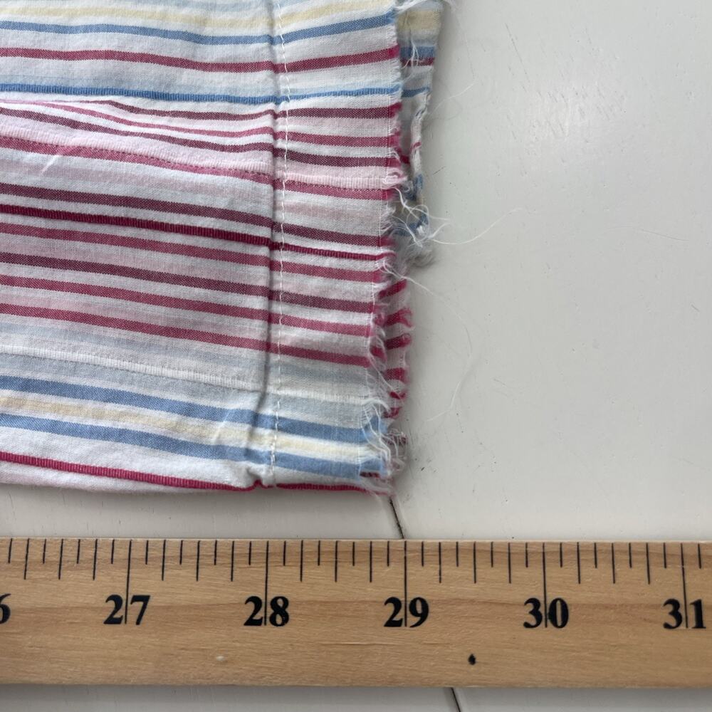 Lucky Brand Women SZ XL Pajama Lounge Pants Cotton Striped Drawstring FLAW - Picture 12 of 14